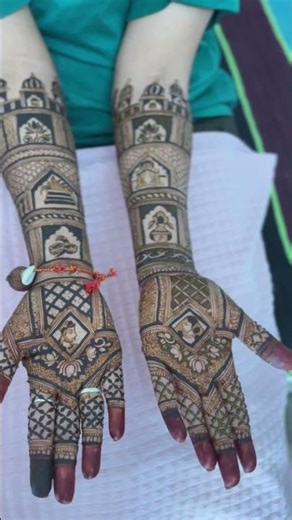 Simple bride mehndi design #viral #trending #mehndidesign #artwork #bridegroom