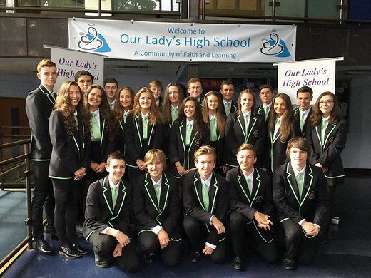 Councillor Frank McNally, Convener of Education, met pupils today at Our Lady's High School, Cumbernauld as they received their exam results. North Lanarkshire recorded its best ever set of results this year. | North Lanarkshire Council
