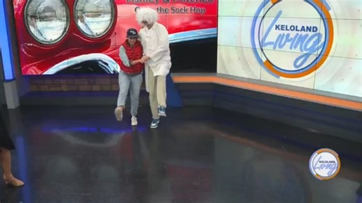 Marty McFly and Doc Brown go to the Sock Hop