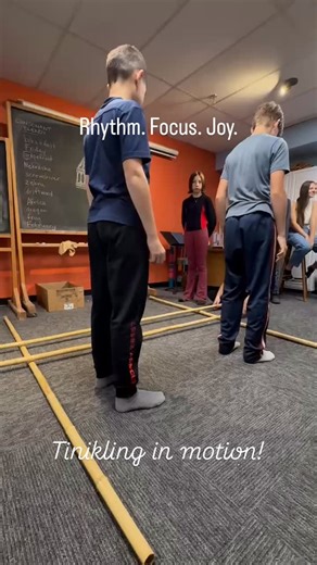 Our 6th and 8th grade have been learning, Tinikling a traditional folk dance from the Philippines. Dancers step quickly in and out of moving bamboo poles, mimicking the movements of the tikling bird. It’s a lively, rhythmic dance that celebrates skill, teamwork, and Filipino culture. #waldorfeducation #sandpointwaldorfschool #sandpointliving #waldorf #philippines #tinikling #culturesaroundtheworld | Sandpoint Waldorf School