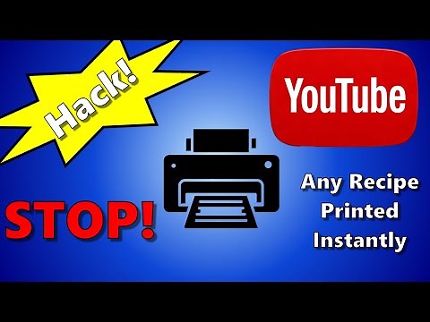 STOP Typing Recipes! Get ANY YouTube Recipe PRINTED Instantly!