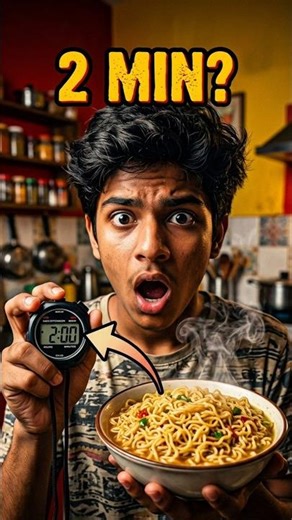 The 2-Minute Noodle Lie! (Timed Experiment) 🍜⏱️