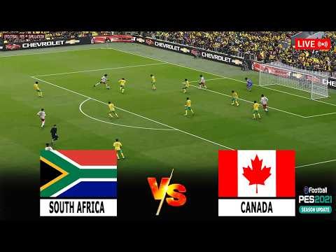 🔴LIVE - South Africa vs Canada | World Cup - 2026 | eFootball PES 21 Simulation