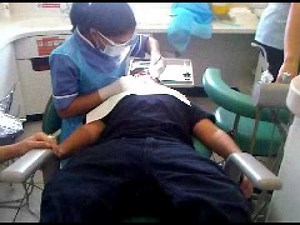 me at dentist in pain
