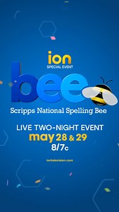 31 reactions · 5 comments | The Scripps National Spelling Bee is back!  Watch the Two-Night event LIVE on May 28th and 29th on ION  | ION Television | Facebook