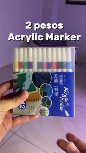 markwr acrylic for 2 pesos#marker #acrylicpainting