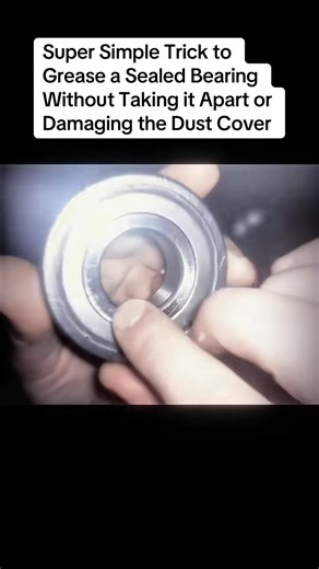 2.7K views · 14 reactions | Super Simple Trick to Grease a Sealed Bearing Without Taking it Apart or Damaging the Dust Cover #carservice #carrepair #reels #reelsfb #brakeRepair #fypシ゚ #fypシ゚viral #mechaniclife #autorepair #carcare #mechanicproblems #automotiveexpert #fixitright #garagelife #engineexpert #cartroubleshooting | Automotiveme chanical | Facebook