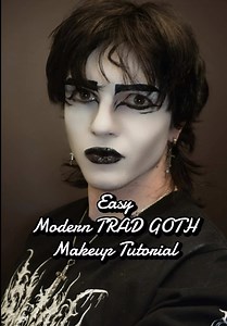 Easy Modern Trad Goth Makeup🦇🖤 | Alt DIY Classroom #altdiyclassroom #goth #gothmakeup #tradgoth #alternative