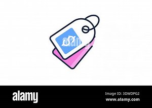 Price tag animated icon symbolizing sales, offers, discounts, and shopping Stock Video Footage - Alamy