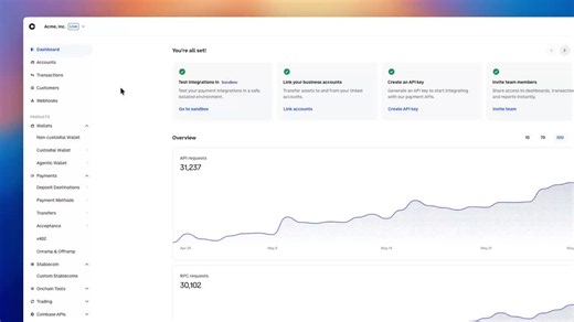 Our new @CoinbaseDev portal is looking awesome! It's the best place to build in crypto.It gives access to all our powerful developer tools (wallets, payment APIs, x402, etc) in one dashboard. You can even launch a branded stablecoin, backed 100% by USDC.