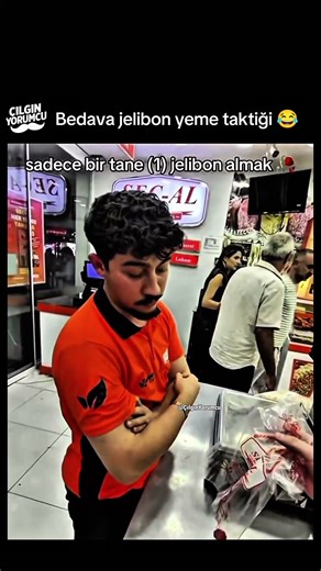 Bedava jelibon yeme taktiği 😂
