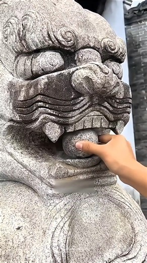 How Did This Ball Get Inside the Lion’s Mouth!