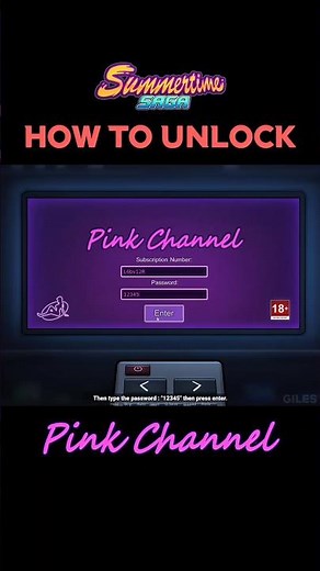 How to unlock the pink channel in summertime saga #summertimesaga