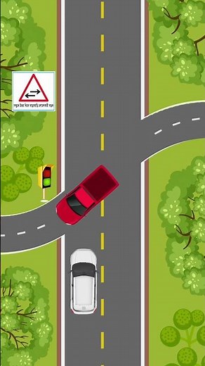 Two-Way Traffic Ahead | Road Sign Meaning Explained in Animation 🚗↔️🚙