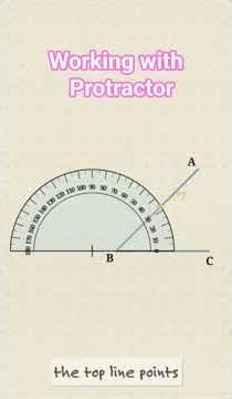 working with protractor #shorts #maths # mathslover