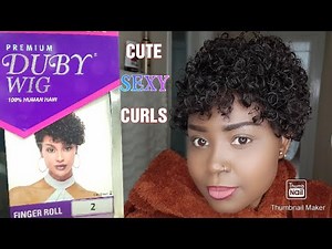 OUTRE 100% PREMIUM HUMAN HAIR DUBY WIG |FINGER ROLL | CURLY PIXIE WIG | SAMSBEAUTY | VALENTINE DAY