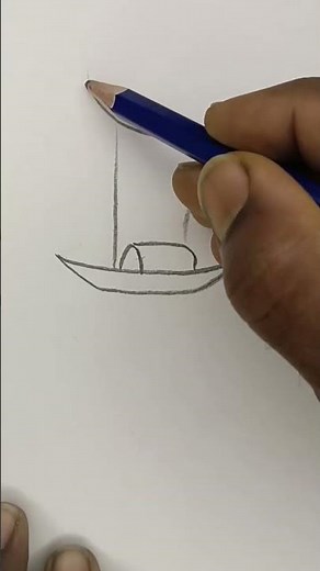 Sailing boat drawing #artinstruction #drawingtutorials #art #beginnerarttips #drawinglessons