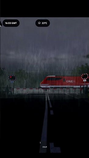 train at railroad crossing 2 #roblox #rblx #capcut #train