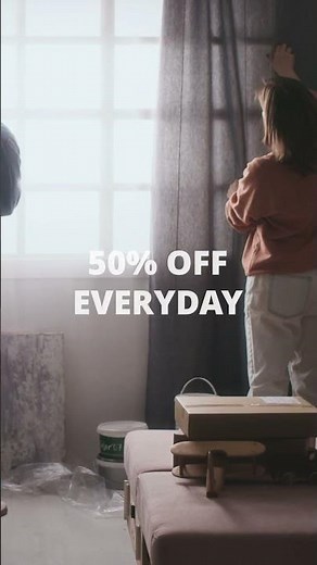 Designer Curtains for Every Home 🪡 Trusted 20 Years | 50% Off Every Day #interiordesign #homedecor