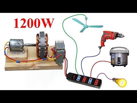 I Turn The Fan Into A Permanent 220v Generator