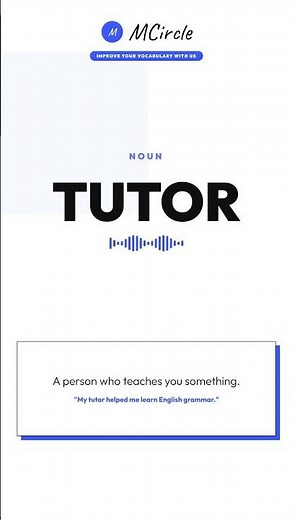 Learn English: What is Tutor? | Vocabulary Shorts