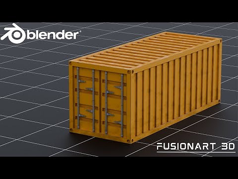How to Model This Shipping Container Tutorial in Blender