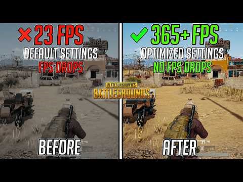 PUBG: Battlegrounds - 🔧Best PC Settings to BOOST FPS, Fix Lags & Stutter on ANY PC✅📈
