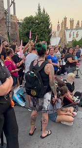 1.5M views · 10K reactions |  A small wand tribute was held at Hogwarts Castle tonight at Islands of Adventure for Robbie Coltrane, who portrayed Hagrid in the Harry Potter films. | ThrillGeek | Facebook