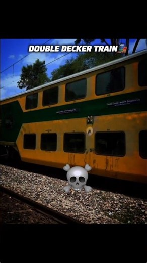 double decker bus vs double decker train 🚂#train