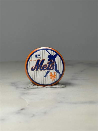 New York Mets Baseball Pin: Orange Blue Enamel - MLB Sports Accessory - Etsy