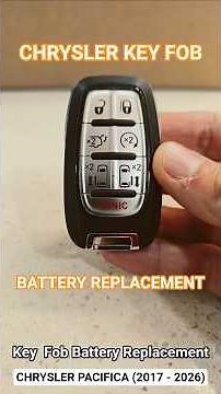 Replacing the Key Fob Battery on Chrysler Pacifica (2017 - 2026) | Voyager & Grand Caravan #chrysler