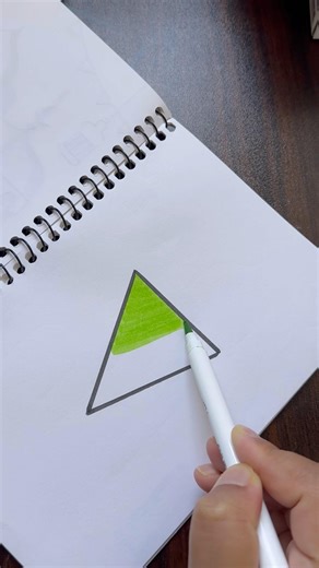 Triangle Art Colouring 💚✅ | Calm & Satisfying Visuals