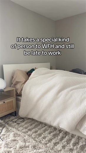 Just a sleepy guy #wfh #9to5 #relatable #fyp | late to work