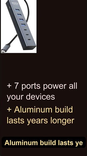 USB C Hub Multiport 7-Port Adapter for MacBook