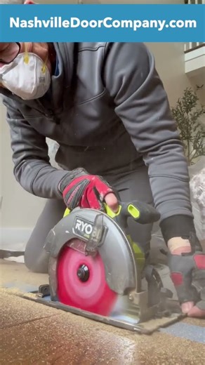 How to replace a threshold that leaks on double doors