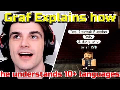 Graf Explains how he can understand more than 10 languages on QSMP Minecraft