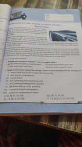 What basic concept of magnets is used in maglev trains?   (a) ... | Filo