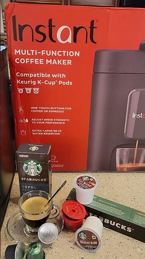 Instant Pot Espresso Machine Coffee Maker K-Cup & Nespresso Pod