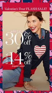 Valentine’s Treat FLASH SALE—enjoy 30% 14% off select styles. Hurry, ends soon! | TALBOTS