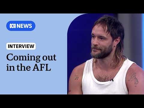 Mitch Brown welcomes the AFL's first openly gay player, Leigh Ryswyk | ABC NEWS