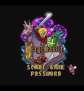 The Pagemaster Game Opening Logos (SNES)