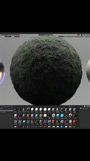 Free Mossy Stone Material for Blender! #shorts