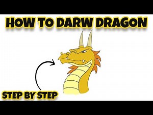 Dragon Drawing Tutorial Step by Step | Digital Drawing Master