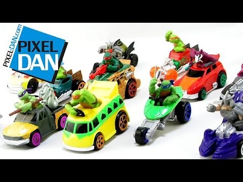 Teenage Mutant Ninja Turtles T-Machines Cars and Playsets Video Review