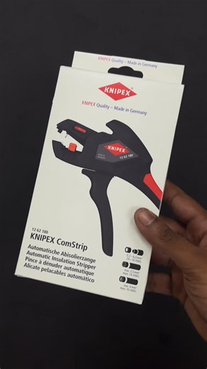 KNIPEX India | Tools from Germany on Instagram: "Precise. Clean. Repeatable. That’s how stripping works with the KNIPEX ComStrip 12 62 180! Stripping cables can be this easy - if you have the right tool for the job. The ComStrip is exactly that kind of tool. Why? Because it comes with: Strips solid, multi-stranded, and fine-stranded conductors from 0.2 to 6 mm2 with standard insulation Adjustable stop from 6 to 18 mm for repeatable strip lengths Cable cutter (solid conductors up to 2.5 mm? and f