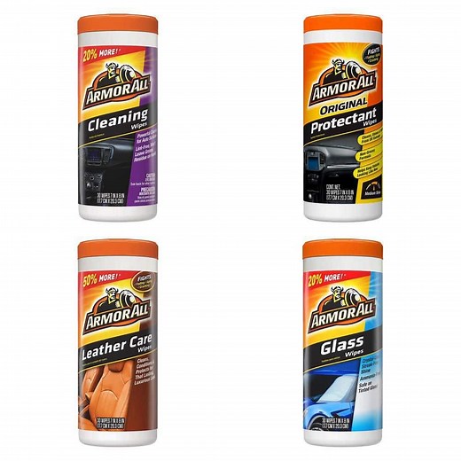 Armor All Car Cleaning Wipes, Original Formula Car Protectant Wipes, Leather Care Wipes, Glass Wipes (30-Count) - The Home Depot