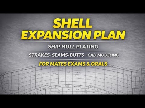 Shell Expansion Plan | Ship Hull Plating | Strakes, Seams, Butts & CAD Modeling