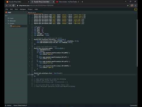 Part 2: How to make a game on PlayCanvas! Moving the player!