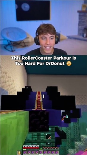DrDonut vs The Hardest Parkour Map Ever #minecraft #shorts