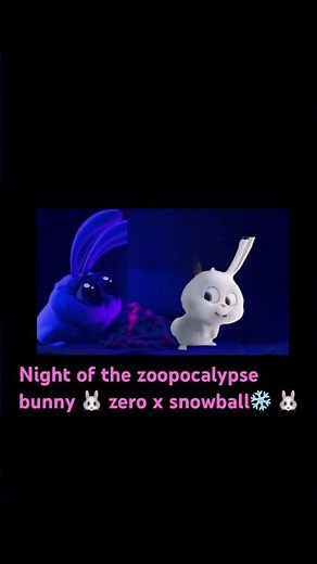 Night of the zoopocalypse bunny 🐰 zero x snowball ❄️🐰💜🤍